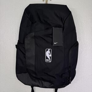 Nike Elite Backpack NBA Basketball Logo School Travel Bag Air Bubbles Black NEW